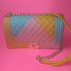 Multi colored Jelly Purse